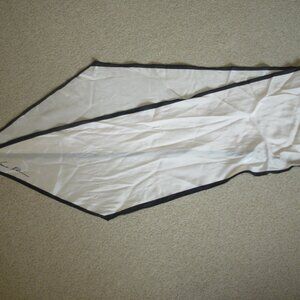 Vintage Anne Klein Scarf Pale Pink With Black Border